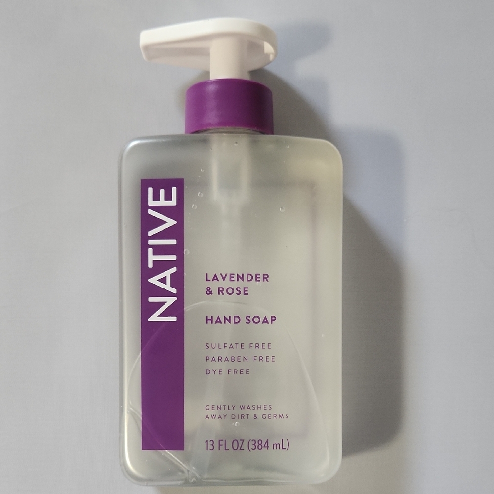 Native Lavender & Rose Hand Soap - Purple and Clear